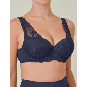 Бюстгальтер балконет пуш-ап VOVA LAURA V32536 темно-синий, Цвет: темно-синий, Размеры: 70F