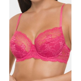 Мягкий кружевной бюстгальтер VOVA SNEJANNA V69606 кармин, Цвет: кармин, Размеры: 75C