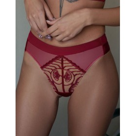 Трусики бразилиана Kris Line RUBIN stringshorts, Цвет: гранат, Размеры: M