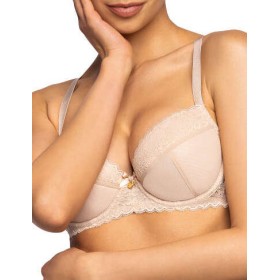 Бюстгальтер балконет пуш-ап MAT LETIKA Bezowy M-3705-11, Цвет: бежевый, Размеры: 80E
