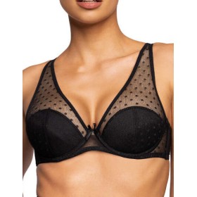 Бюстгальтер бралетт с пуш-ап MAT DOTSSY Czarny M-3714-11-1, Цвет: черный, Размеры: 70D