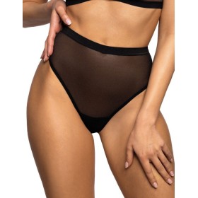 Завышенные стринги MAT AGGIE Czarny S-0193-4-1, Цвет: черный, Размеры: L