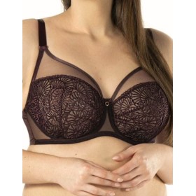 Бюстгальтер с мягкой чашкой Nipplex DAISY M, Цвет: баклажан, Размеры: 65F