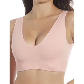 Бесшовный бюстгальтер топ Selene LETIANA светло-розовый, Цвет: светло-розовый, Размеры: M