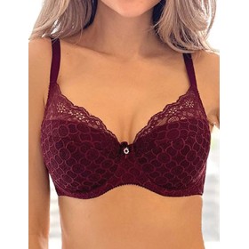 Бюстгальтер балконет Albina L FLIRT 8085 бургундия, Цвет: бургундия, Размеры: 70E