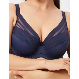Бюстгальтер полумягкий Elli 3035 темно-синий, Цвет: темно-синий, Размеры: 75F