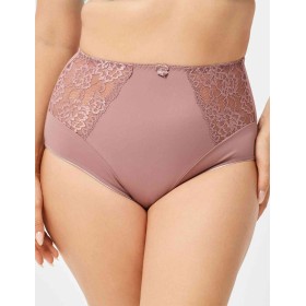 Высокие трусы слипы Elli 621 кофейно-розовый, Цвет: кофейно-розовый, Размеры: XL