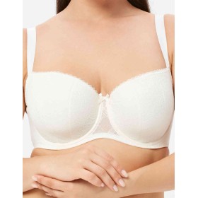 Бюстгальтер балконет тюльпан Milavitsa 124950 приглушенно-белый, Цвет: приглушенно-белый, Размеры: 85C