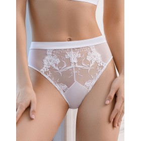 Завышенные трусики бразилиана Mioocchi EVELIN 8222 bianco, Цвет: bianco (белый), Размеры: S