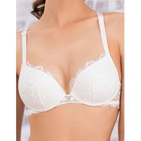 Бюстгальтер пуш-ап гелевый Mioocchi MATILDA 8100 bianco, Цвет: bianco (белый), Размеры: 80D