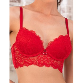 Бюстье с пуш-ап Mioocchi MATILDA 8102 rosso, Цвет: rosso (красный), Размеры: 70B