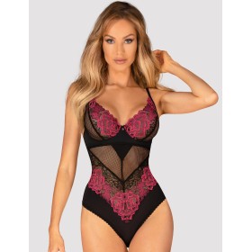 Соблазнительное боди Obsessive ROSENTY TEDDY, Цвет: черный, Размеры: XS/S