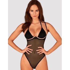 Соблазнительное боди Obsessive SELINNE TEDDY, Цвет: черный, Размеры: 2XL/3XL