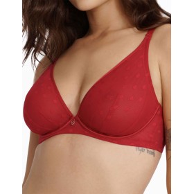 Мягкий бюстгальтер в горошек Esotiq IZZIE 40921 красный, Цвет: красный, Размеры: 75E