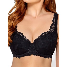 Бюстгальтер балконет Nipplex TELIMENA U черный, Цвет: черный, Размеры: 75E