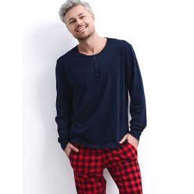 Мужская пижама Sensis LOUIE, Цвет: темно-синий, Размеры: L