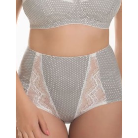 Высокие хлопковые трусы Valmira 2918/G молочная графика, Цвет: молочная графика, Размеры: M