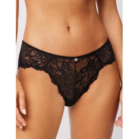 Кружевные трусы бразилиана Ysabel Mora 10139 BASIC LACE черный, Цвет: черный, Размеры: XL