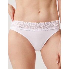 Хлопковые трусы слип-мини Ysabel Mora 10554 LINGERIE белый, Цвет: белый, Размеры: L