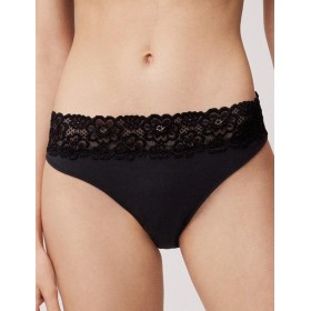 Хлопковые трусы слип-мини Ysabel Mora 10554 LINGERIE черный, Цвет: черный, Размеры: S