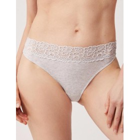 Хлопковые трусы слип-мини Ysabel Mora 10554 LINGERIE серый, Цвет: серый, Размеры: S