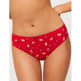 Новогодние трусы слип-миди Ysabel Mora 19526 CHRISTMAS, Цвет: красный, Размеры: XL