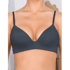 Гладкий бюстгальтер без косточек Amelie MILLA 2018 синий жемчуг new, Цвет: синий жемчуг, Размеры: 65B