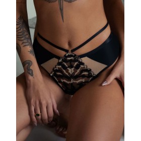 Трусики бразилиана Kris Line VENUS stringshorts черный, Цвет: черный, Размеры: 2XL