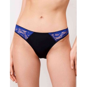 Трусы слипы низкие Lina A 4850 ривьера-черный, Цвет: ривьера-черный, Размеры: S