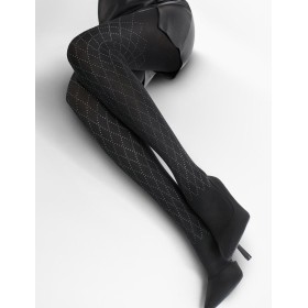 Ажурные колготки Marilyn ALLURE B01 60 den чёрный, Цвет: чёрный, Размеры: 1/2