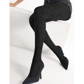 Колготки с 3D-узором Marilyn GRACE B04 40 den чёрный, Цвет: чёрный, Размеры: 1/2