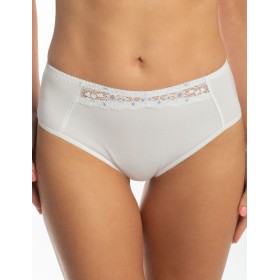 Трусы слипы хлопковые Valmira 2955/C белый с голубым, Цвет: белый с голубым, Размеры: M