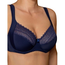 Мягкий бюстгальтер с подкроем Fluide SHINE 7055 темно-синий, Цвет: темно-синий, Размеры: 75D