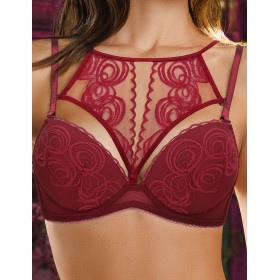 Бюстгальтер балконет Mioocchi NICOLE 7771 rosso, Цвет: rosso (красный), Размеры: 75B