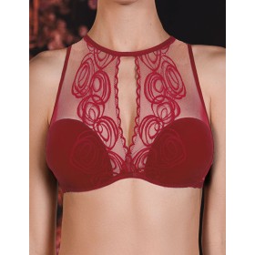 Бралетт с формованной чашкой Mioocchi NICOLE 7774 rosso, Цвет: rosso (красный), Размеры: 70D