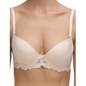 Бюстгальтер балконет пуш-ап Mioocchi VIVIAN 7582 cipria, Цвет: cipria (пудровый), Размеры: 70C
