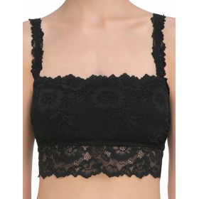 Кружевной топ бандо Mioocchi VIVIAN 7590 nero, Цвет: nero (черный), Размеры: M