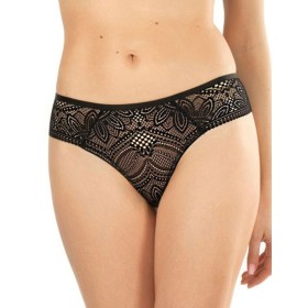 Кружевные стринги Mefemi DESIRE Stringi черный, Цвет: черный, Размеры: S