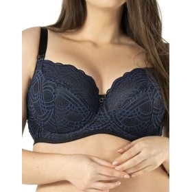 Бюстгальтер полумягкий Mefemi DEBORA PU индиго, Цвет: индиго, Размеры: 70I