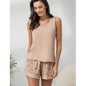 Трикотажная пижама с шортами Mia-Amore NELLY 1944, Цвет: бежевый, Размеры: M