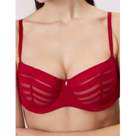 Бюстгальтер балконет мягкий Milavitsa 127640 рубин/нюд, Цвет: рубин/нюд, Размеры: 80D