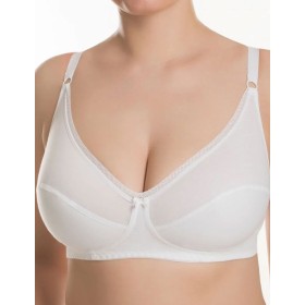 Бюстгальтер бескаркасный хлопковый Valmira 1103 белый, Цвет: белый, Размеры: 75D
