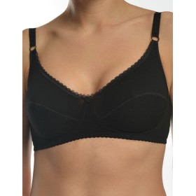 Бюстгальтер бескаркасный хлопковый Valmira 1103 черный, Цвет: черный, Размеры: 75D