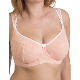 Бюстгальтер для кормления хлопковый Valmira 1132/C нектар персика в крапинку, Цвет: нектар персика в кра, Размеры: 105F