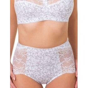 Дамские трусы хлопковые Valmira 2922/C белый с серым, Цвет: белый с серым, Размеры: M