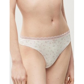 Набор хлопковых стрингов Ysabel Mora 19396 INTIMATES (2 шт), Цвет: пудровый+молочный, Размеры: S