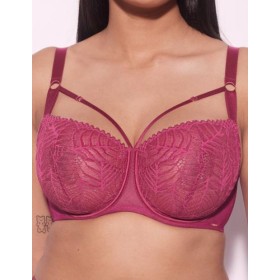 Кружевной бюстгальтер балконет Alles BEVERLY M фуксия, Цвет: фуксия, Размеры: 70I