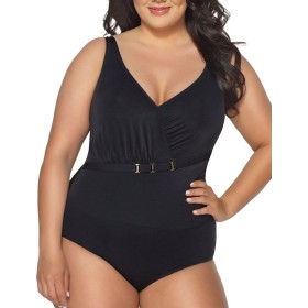 Черный закрытый купальник Ava SKJ48, Цвет: черный, Размеры: 85B