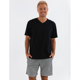 Мужская пижама с шортами Sensis MARCO, Цвет: черный, Размеры: M