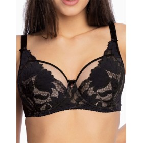 Бюстгальтер полупоролон Gaia 1134 KETO PU черный, Цвет: черный, Размеры: 75F